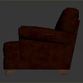 Elegant Red Two Seater Sofa With Armrests For Modern Living Room