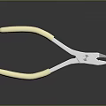 Durable Diagonal Pliers Hardware Tool with Beige Handles and Silver Metal Body for DIY Projects