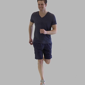 Modern Man Sports Running Male Man Figure 3d model