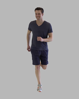 Modern Man Sports Running Male Man Figure 3d model