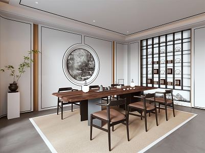 New Chinese Tea Room 3d model