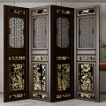 Screen partition 3d model