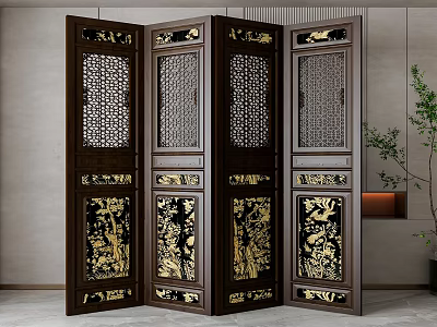 Screen partition 3d model