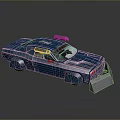 Modern Blue Futuristic Tank With Transparent Canopy And Detailed Armor Structure