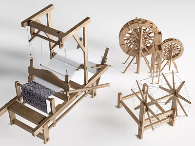 modern loom textile loom loom 3d model modern loom textile loom loom 3d model