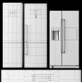 Modern Stainless Steel Refrigerators Fridge Freezers With Double And Triple Door Sleek Design