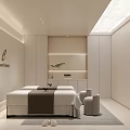 Modern Beauty Hair Salon Interior With Treatment Bed Comfortable Chairs And Minimalist Design