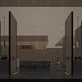 Elegant New Chinese Style Hotel Public Lounge With Warm Soft Lighting And Exquisite Marble Decoration