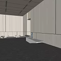 Modern Hall Office Lobby 3d model