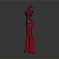 Elegant Red Mermaid Dress With Black Corset And Floral Pattern Design