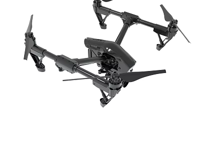 High Performance Professional Drone Quadcopter Design With Foldable Arms And Rotors 3d model