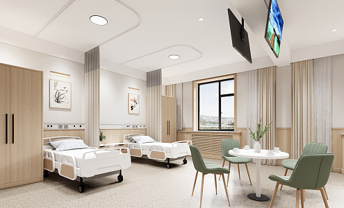 Modern Ward Hospital Ward 3d model