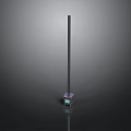 Vertical Metal Pole Structure With Square Base And Small Display Panel