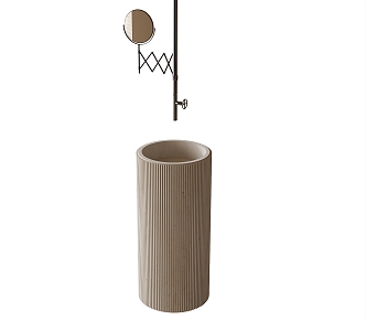 modern column washbasin 3d model