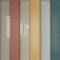 Decorative Wall Components With Various Colors And Textured Surfaces For Interior Design 3d model