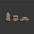 Rock Block Rock Block Rock Specimen Boulder Big Stone Block Rock Stratum Rock Stratum Rock Stratum Rock 3d model