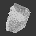 Red Rock Desert Terrain With Winding Road And Canyon Landforms