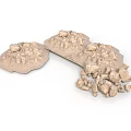 Modern Decorative Natural Stone Pieces With Textured Surfaces And Various Shapes