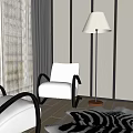Single sofa 3d model