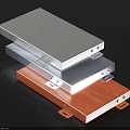 Stacked Metal And Wooden Panels With Mounting Brackets For Construction Use