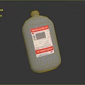 Liquid Chlorine Disinfectant Household Cleaning Product In White Plastic Bottle For Daily Use