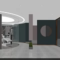 Modern Beauty Hair Salon Interior With Styling Chairs And Mirrors