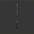 Ancient Decorative Sword With Metallic Blade Ornate Hilt And Wooden Handle Design