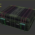 Toolbox tin box iron box plastic box container realistic 3d model
