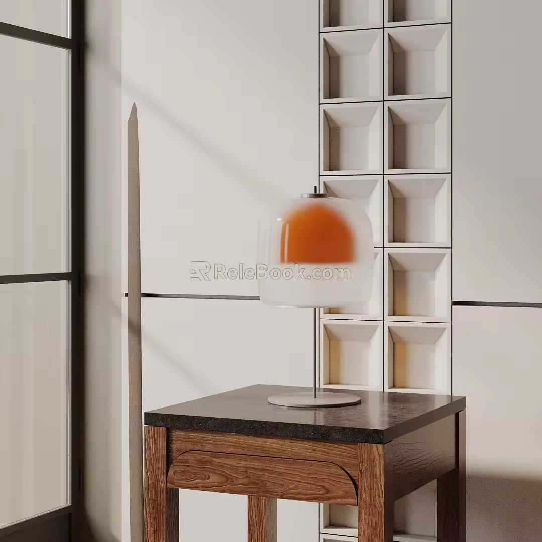 Modern table lamp 3d model