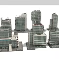 Modern Hospital Building Complex With Glass Facade Multi Storey And Medical Facilities