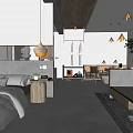Modern Hotel Guest Room With Spacious Layout Large Windows Natural View And Wooden Accents