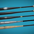 Variety of Wooden and Metal Baseball Bats for Sports Equipment Training and Game Use