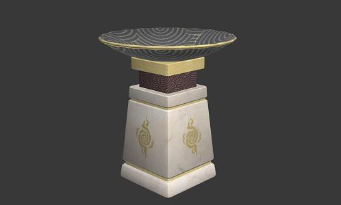 Vintage Storage Desk 3d model