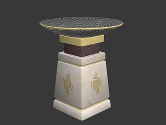 Vintage Storage Desk 3d model