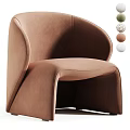 Stylish Accent Chair with Floral Pattern Upholstery and Colorful Decorative Balls