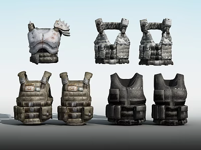 Modern body armor 3d model
