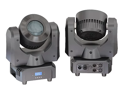 Professional Moving Head Stage Lights With Dual Units Control Panel And Connectors 3d model