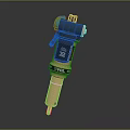 Professional Copper Pneumatic Spray Gun With Black Blue Red Components