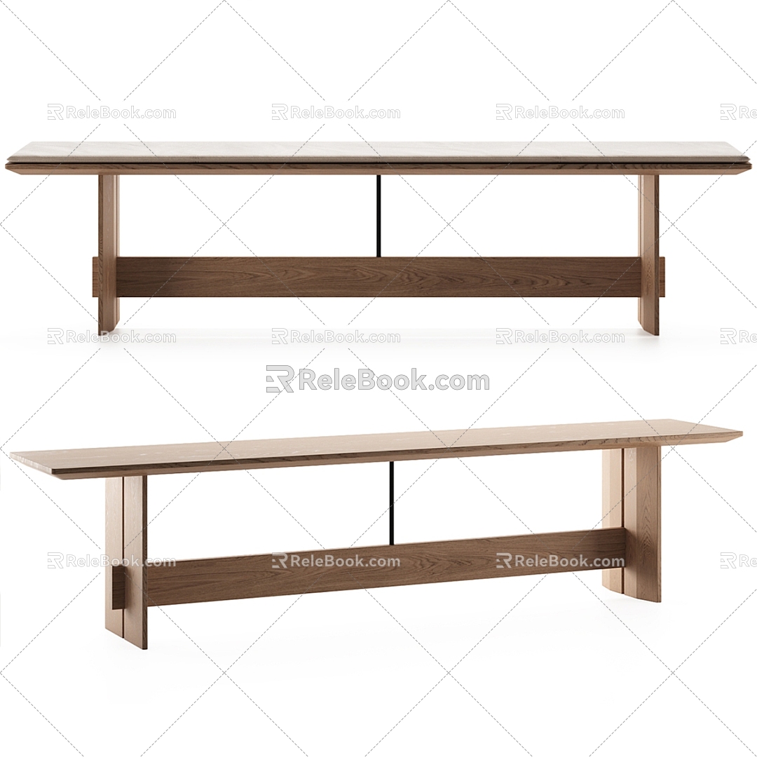 Modern bench 3d model