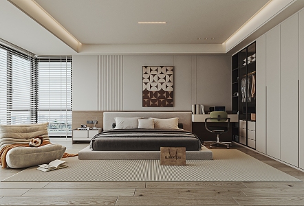 Modern Bedroom 3d model