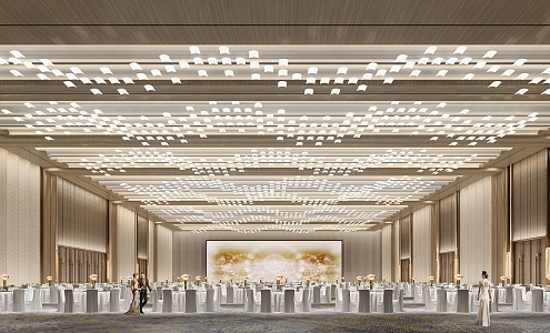 Modern Ballroom 3d model