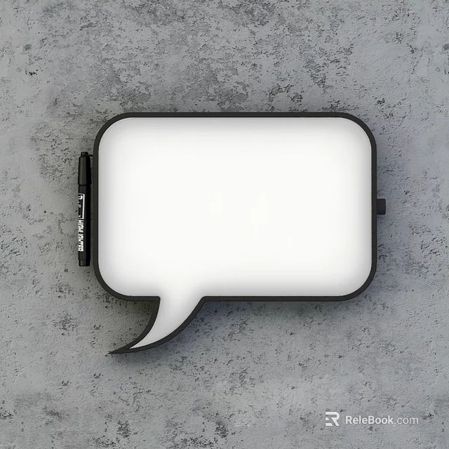 Unique Shaped Modern Wall Light With White Panel And Black Frame Design 3d model