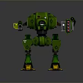 Mech Warrior Mech Soldier Machine Battlearm Mechanical Battlearm Machine Fighter Robot 3d model