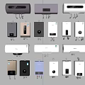 Wall Mounted Electric Water Heaters with Various Styles and Color Options for Home