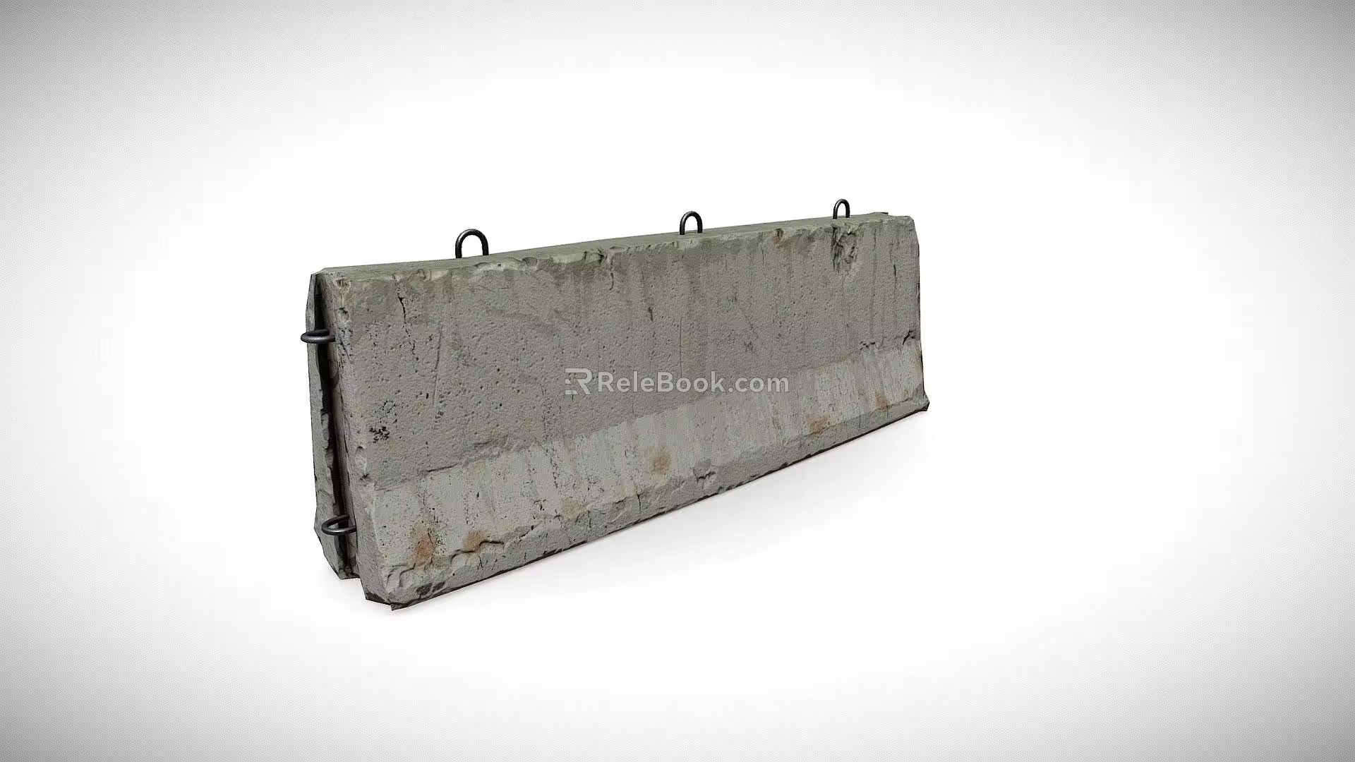 Concrete barrier 3d model