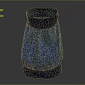 Modern Blue Knit Socks With Textured Pattern And Dark Trim Design