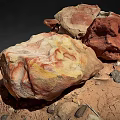 Natural Stone Materials Featuring Various Colors Different Shapes Small Gravel And Sand