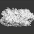 Floating Soft White Cloud Formation Against Dark Background With Smooth Reflection 3d model