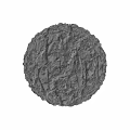 Detailed Gray Rock Texture Component Featuring Cracked Surface And Circular Protrusion