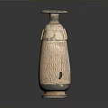 Antique Terracotta Sculpture Vase With Intricate Carved Patterns And Distressed Texture